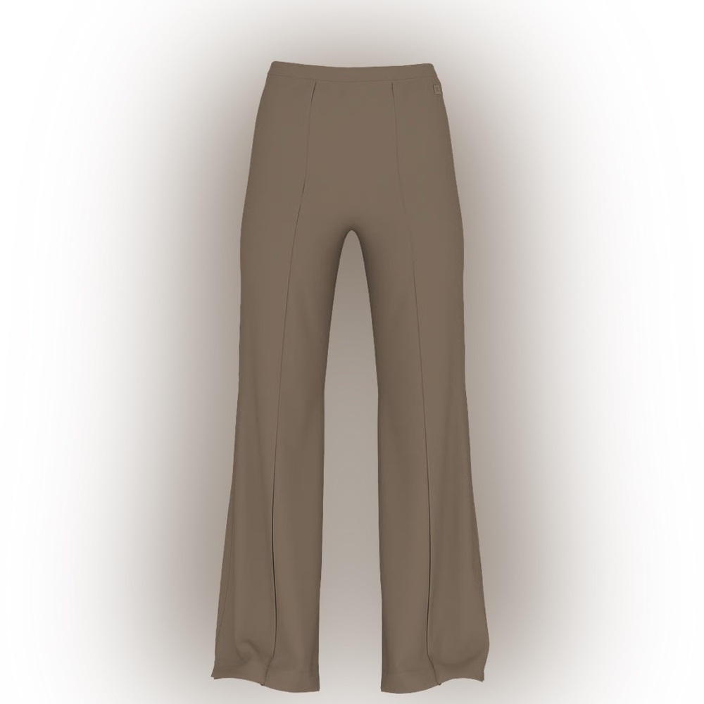 VSX LUXRib Wide-Leg Pant - Terra Olive - Picture 3 of 7